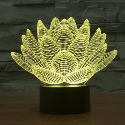 Lotus 3D lamp