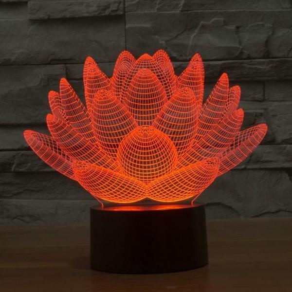 Lotus 3D lamp