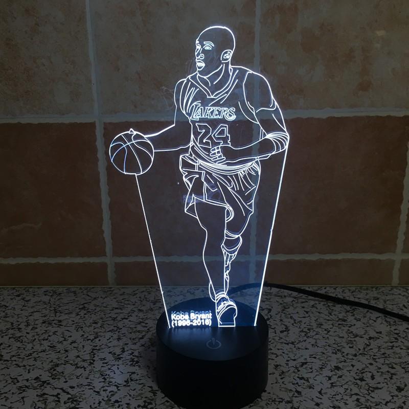 12 Inch 3D Kobe Bryant Black Mamba Logo Los Angeles Lakers 3D Printed  plastic