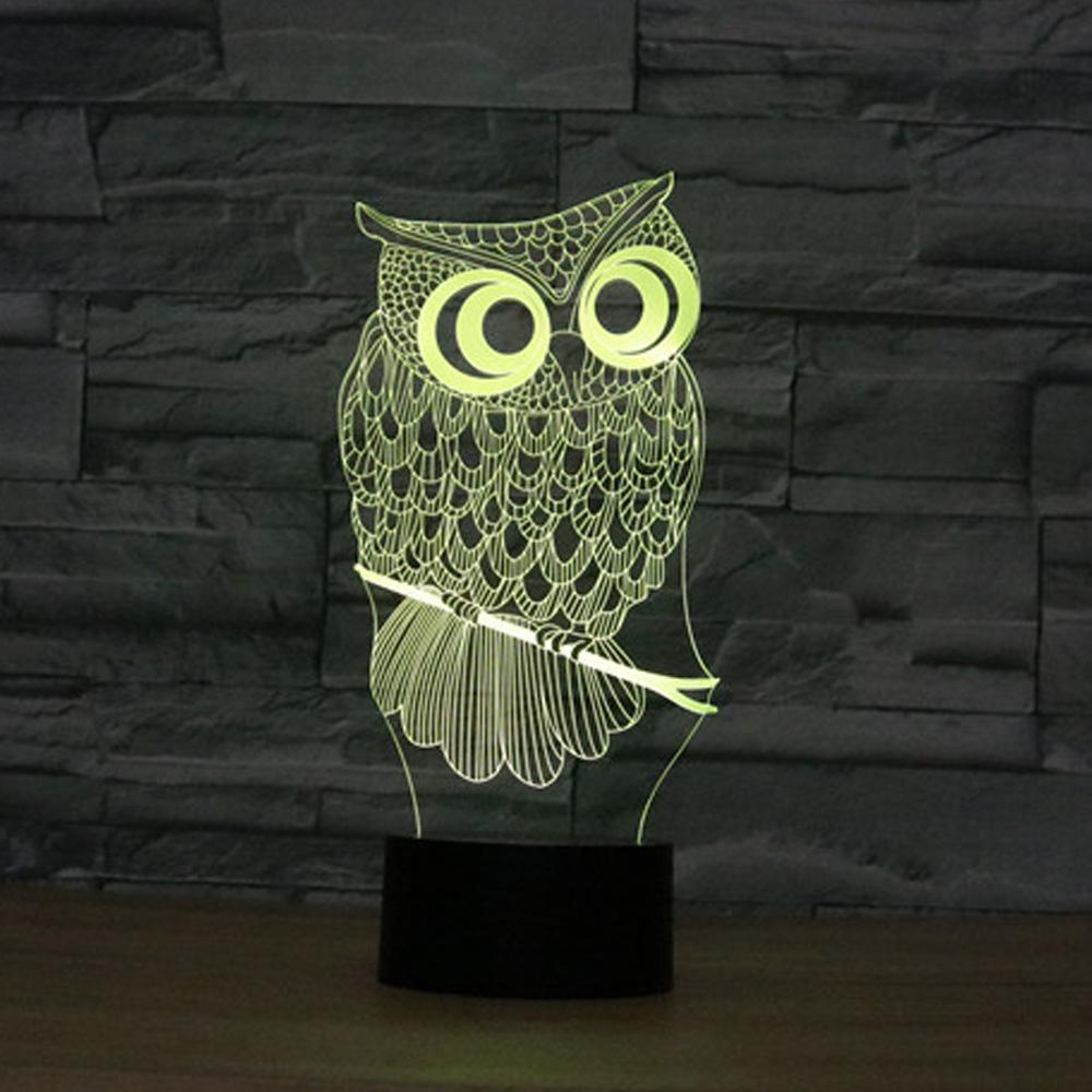 Owl 3D Lamp