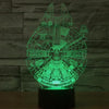 Millennium Falcon 3D Lamp