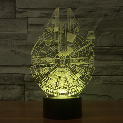 Millennium Falcon 3D Lamp