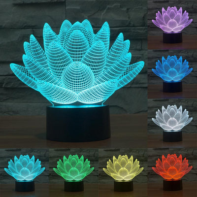 Lotus 3D lamp