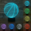 Basketball Shape 3D Lamp