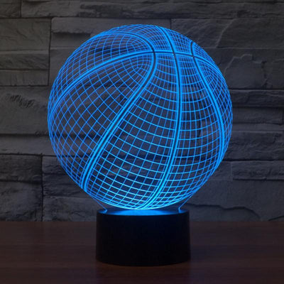 Basketball Shape 3D Lamp