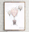 Fire Balloon Wall Poster