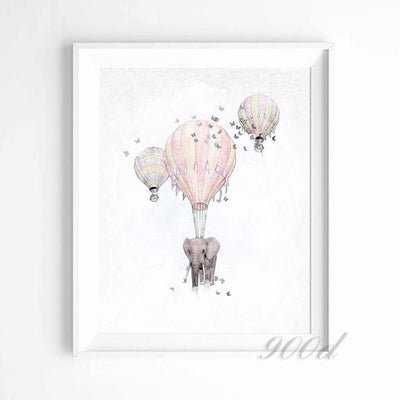 Fire Balloon Wall Poster