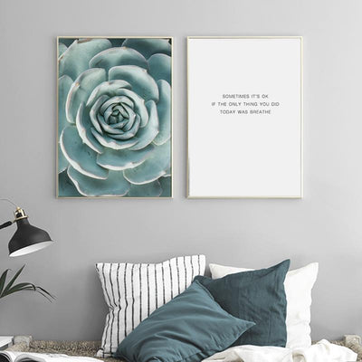 Succulent Wall Poster