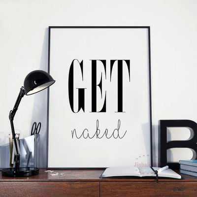 Get Naked Wall Poster