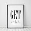 Get Naked Wall Poster