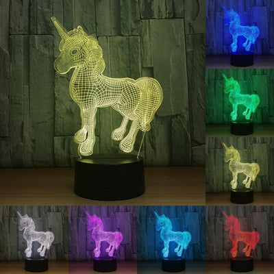 Unicorn 3D Lamp