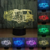 Gift Fire Truck 3D Lamp